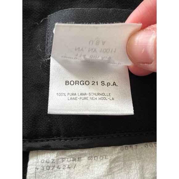 EUC Vintage Giorgio Armani Black Wool Womens Capri Pants - Picture 4 of 8